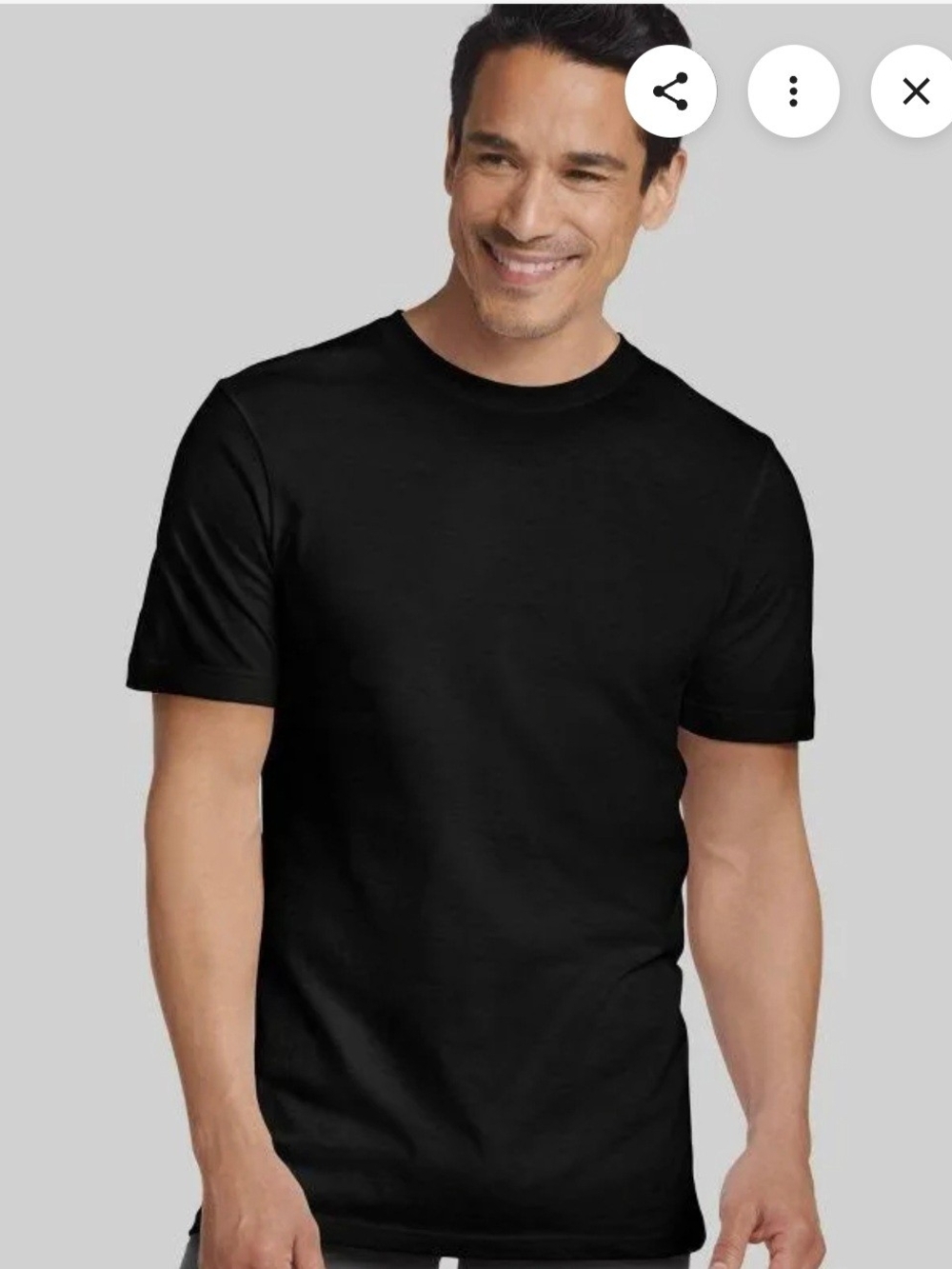 Men's Black Crew Neck T-Shirt